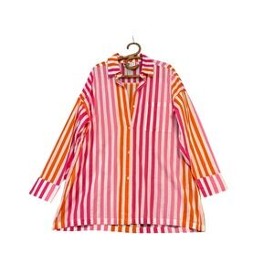 Beach Riot | Alexa Top Sunset Stripe 100% Cotton Size L Petite
